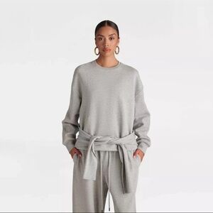 KBB by KAHLANA Women's Long Sleeve 'The Double Layer Crewneck Sweatshirt' -